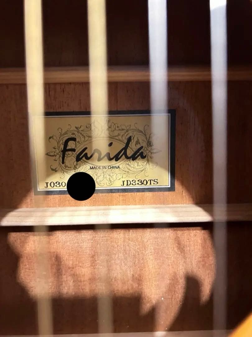 レア Farida ファリダ JD330TS アコースティックギター