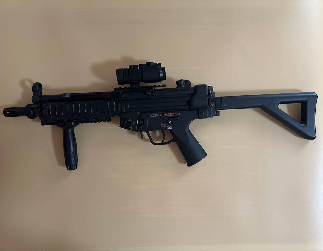 【タイムセール/美品】東京マルイHK MP5 RAS電動サブマシンガンとバッテリ