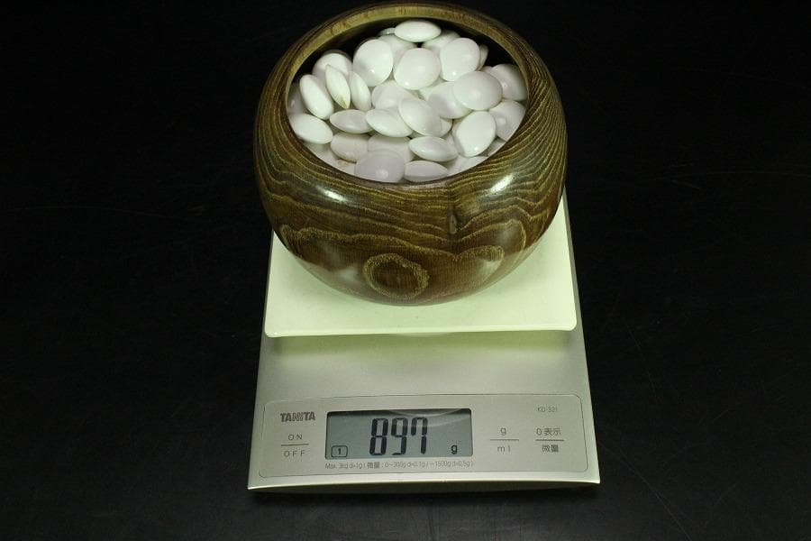 碁石 碁器 時代物 一対(K-YC403)