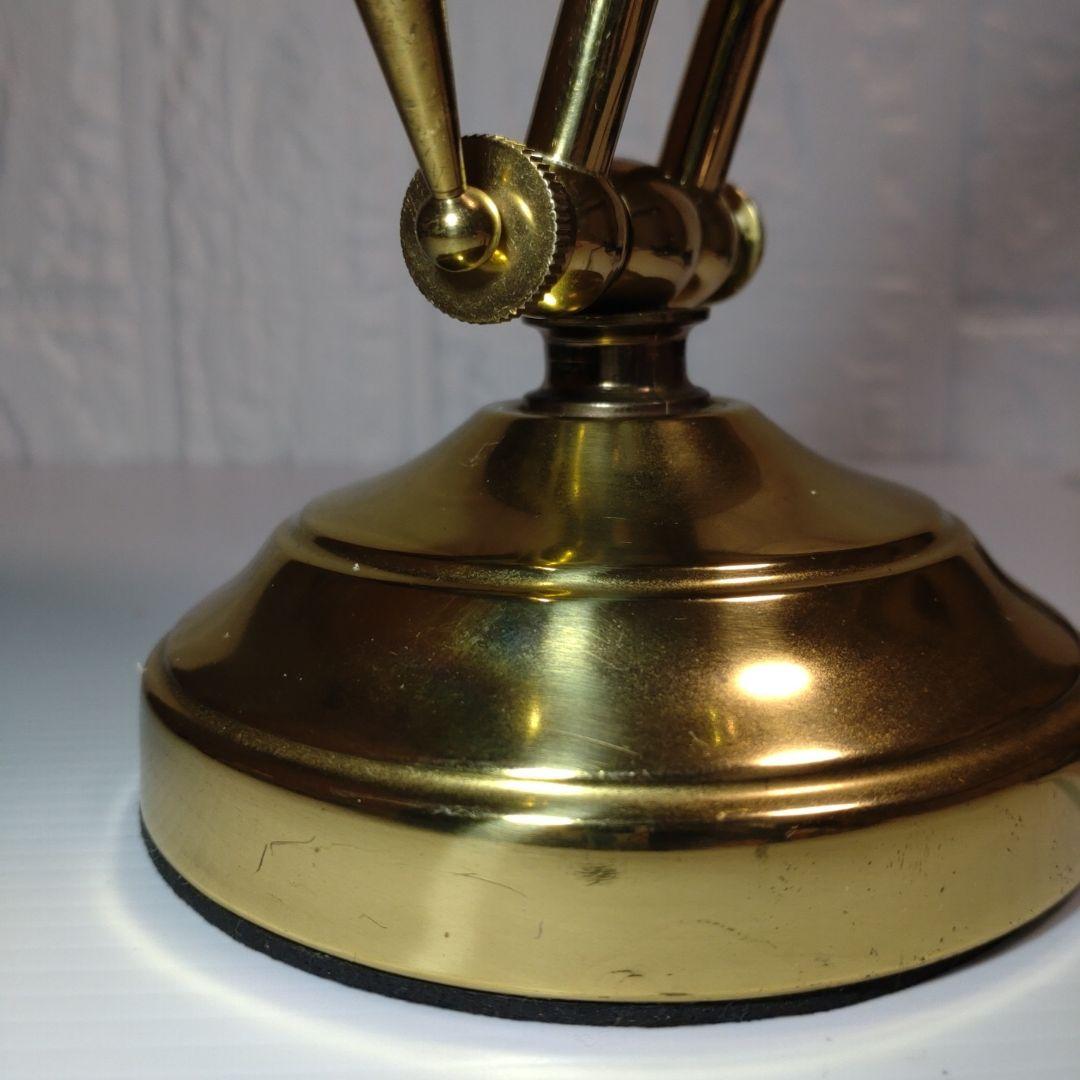 シェル型 テーブルランプ ビンテージ真鍮製