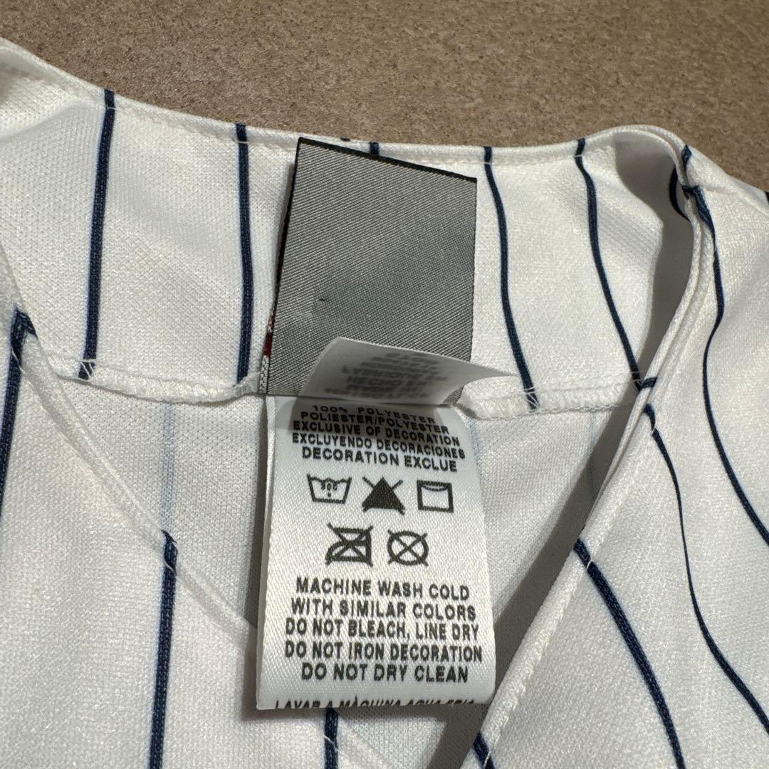 ニューヨークヤンキース　NY ユニフォーム　ベースボールシャツ　野球　応援 M