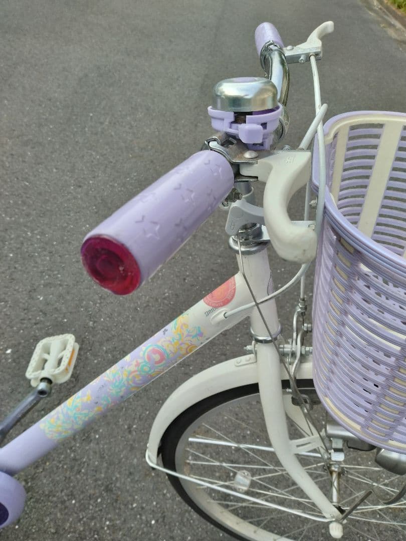 ブリジストン エコパル 薄紫 自転車 22インチ 女の子 直接の引き取り限定！！