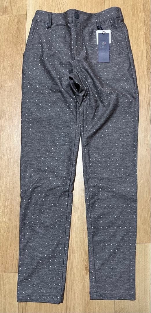 ２３区ゴルフ防風/ストレッチドットプリント ボンディング パンツレディースS