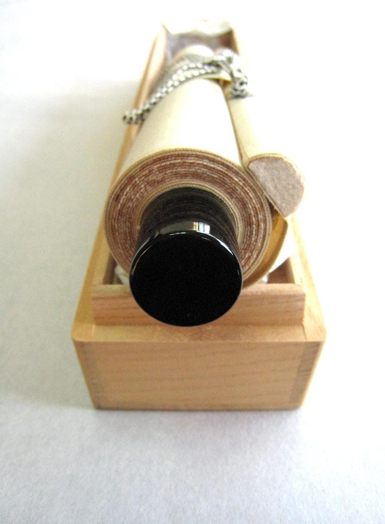 【真筆】茶掛 相送有修竹 竹自画賛◆大徳寺 塔頭瑞峰院 前田昌道　共箱・タトウ箱