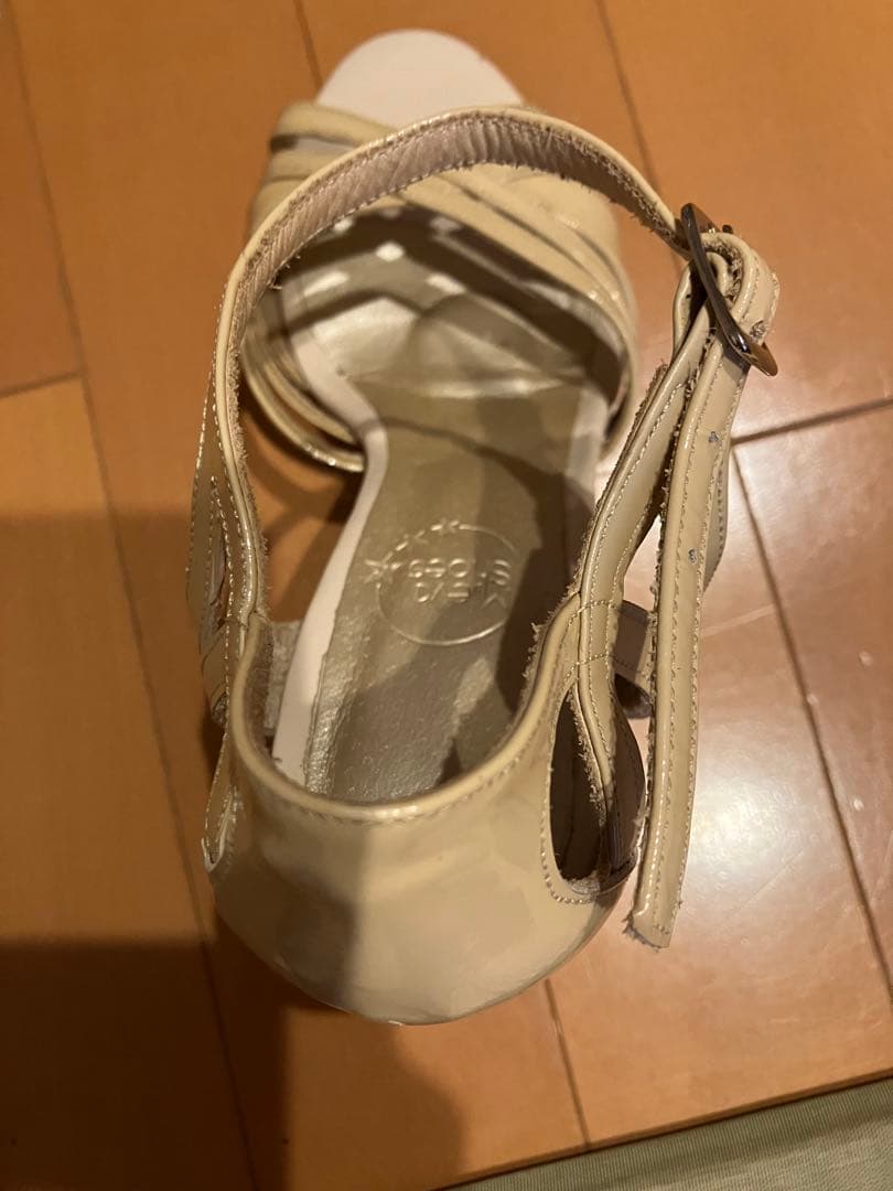 アルゼンチンタンゴシューズ mileva 24,5cm ベージュ