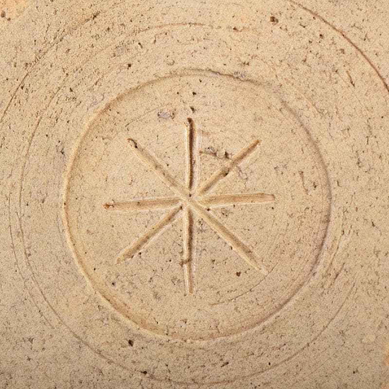 北大路魯山人作　星岡窯　織部焼　於里辺　小皿　五客　共箱　D　R8587