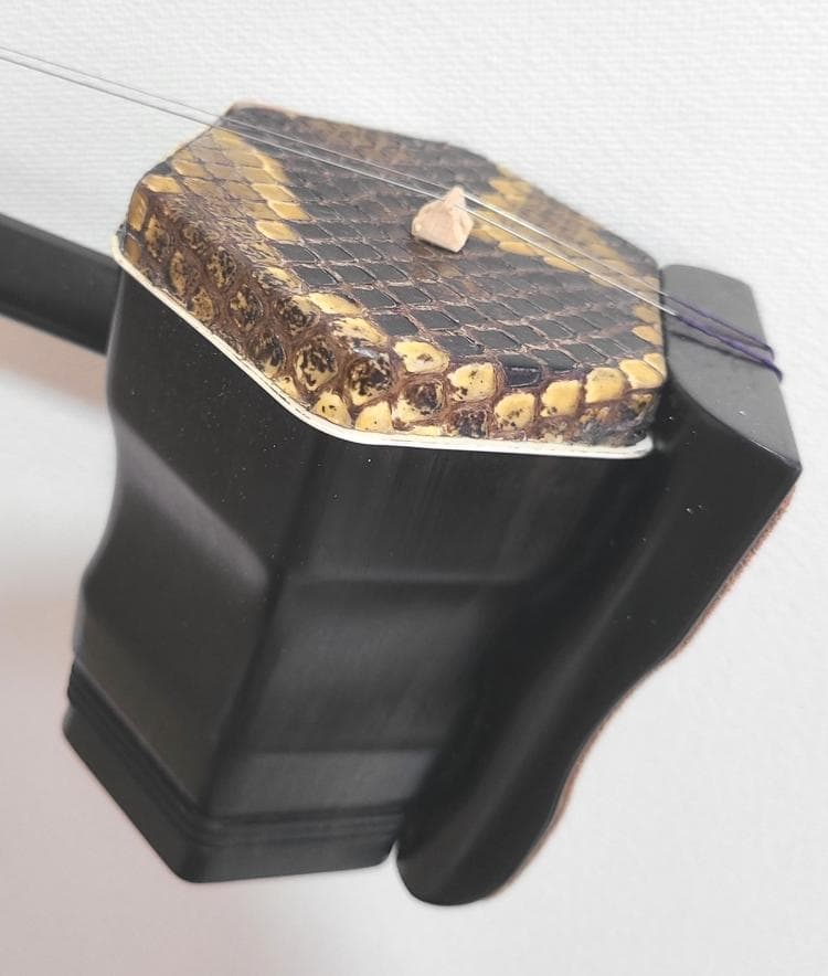 高級二胡 北京式 黒檀六角二胡 南建成制