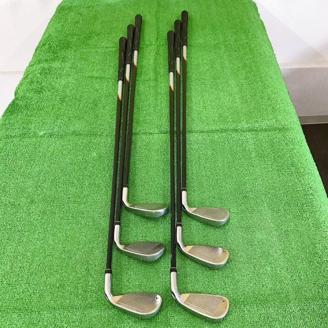 チ46★希少左利き用 キャロウェイ FT 6本アイアンセット R 純正 レフティ