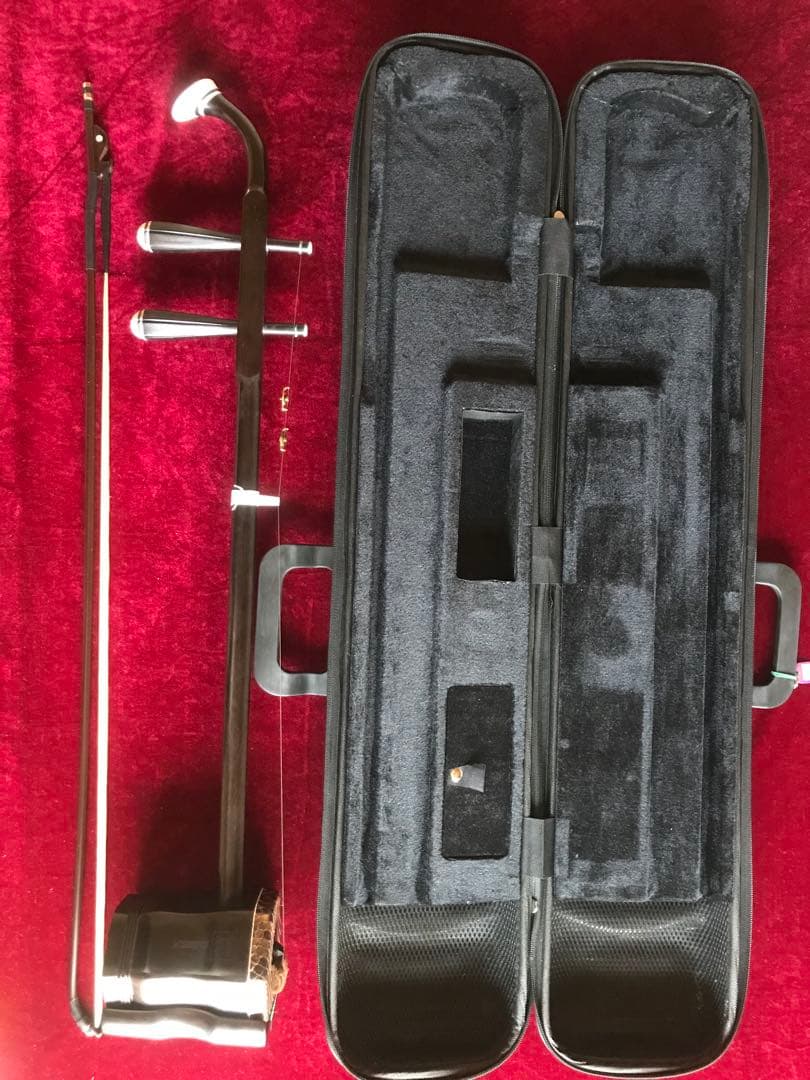 格安二胡★上級黒檀★古月琴坊・黄建洪製作★十年保証★必需品揃い★100％評価