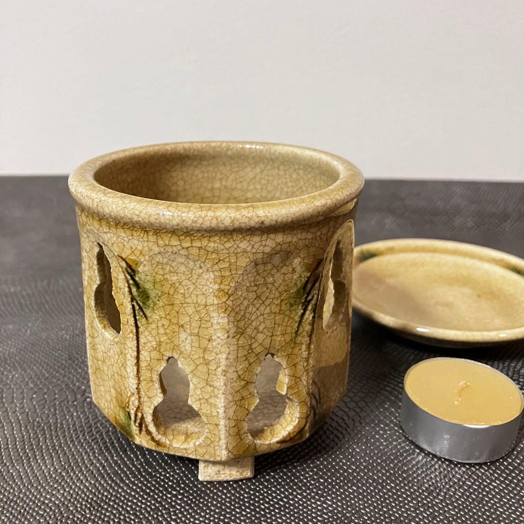 茶香炉 十角形 透かし瓢箪