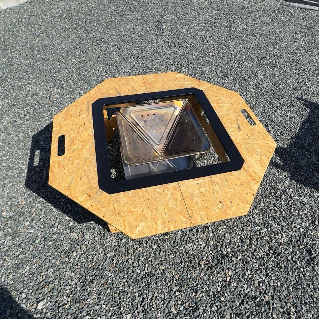 OSBボード 八角形 アウトドアテーブル　オクタゴンテーブル　ヘキサテーブル