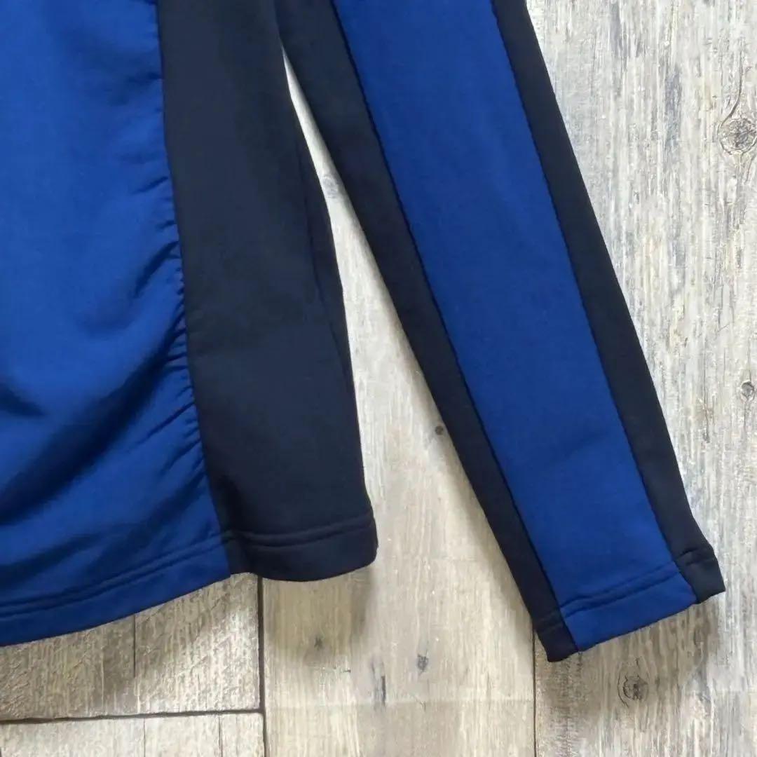 ランバンスポール　LANVIN SPORT ポロシャツ　長袖　ハーフジップ　M