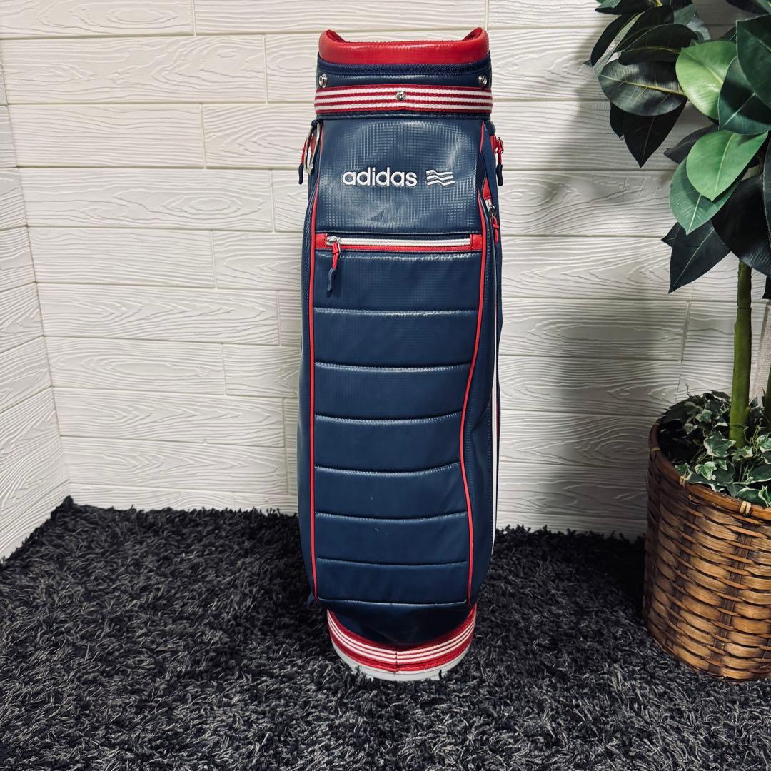 adidas ゴルフキャディバッグ 1949 ネイビー/レッド