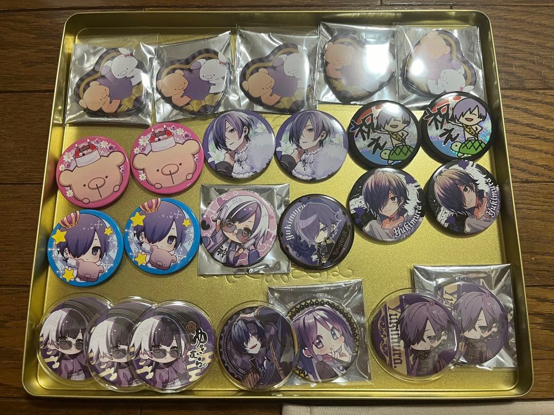 ゆきむら。缶バッジ 24個セット売り