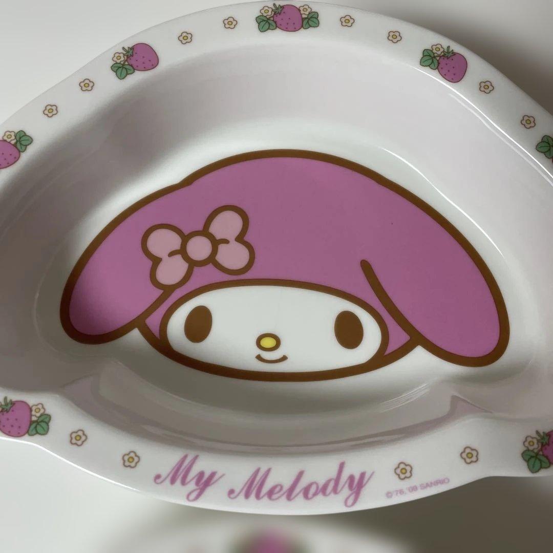 My Melody ストロベリー デザイン 陶器皿