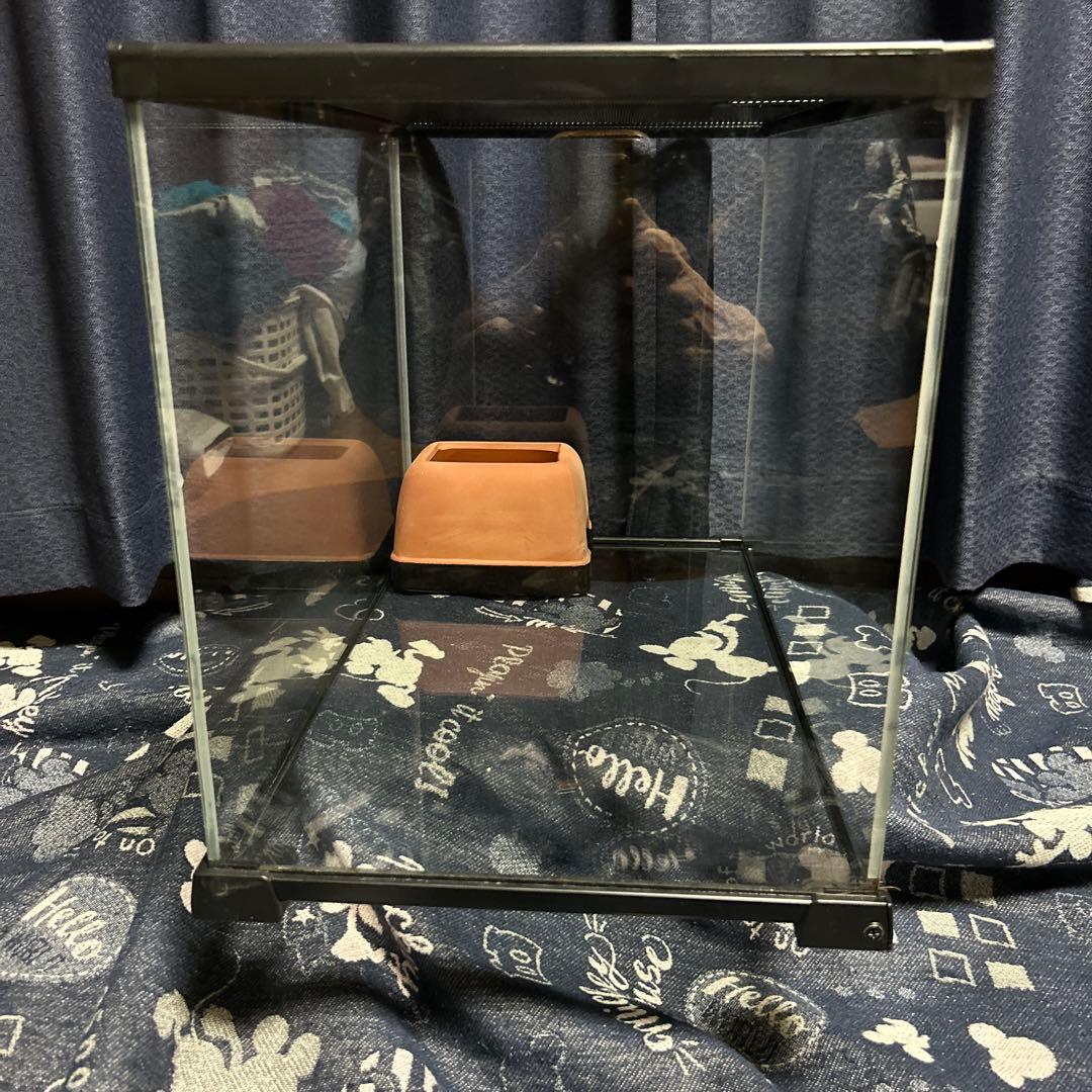 割引7600円★爬虫類３点セット！爬虫類ケージ&シェルターL&レプタイルカップS