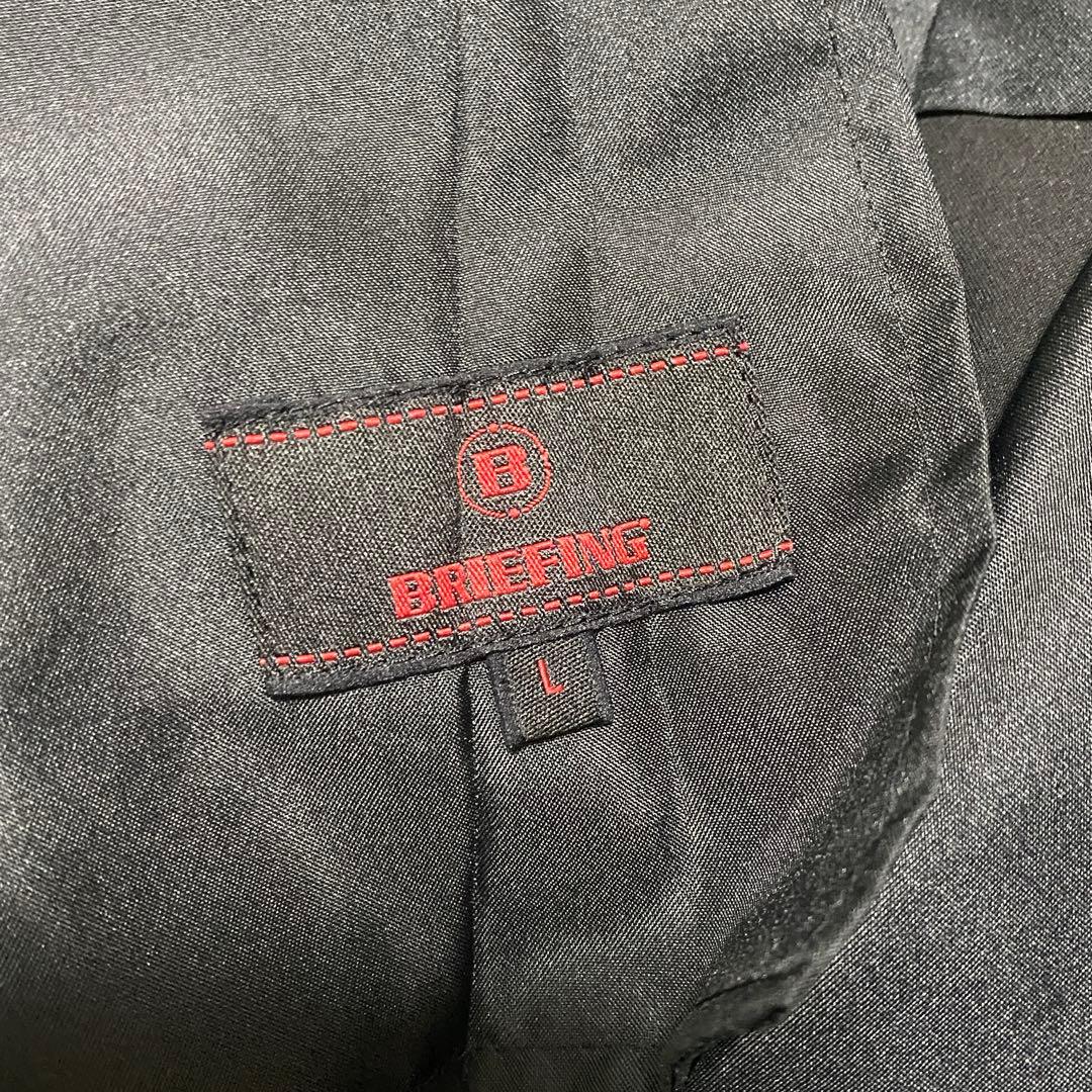 【未使用タグ付き】ブリーフィング ラバーロゴストレッチロングパンツ L