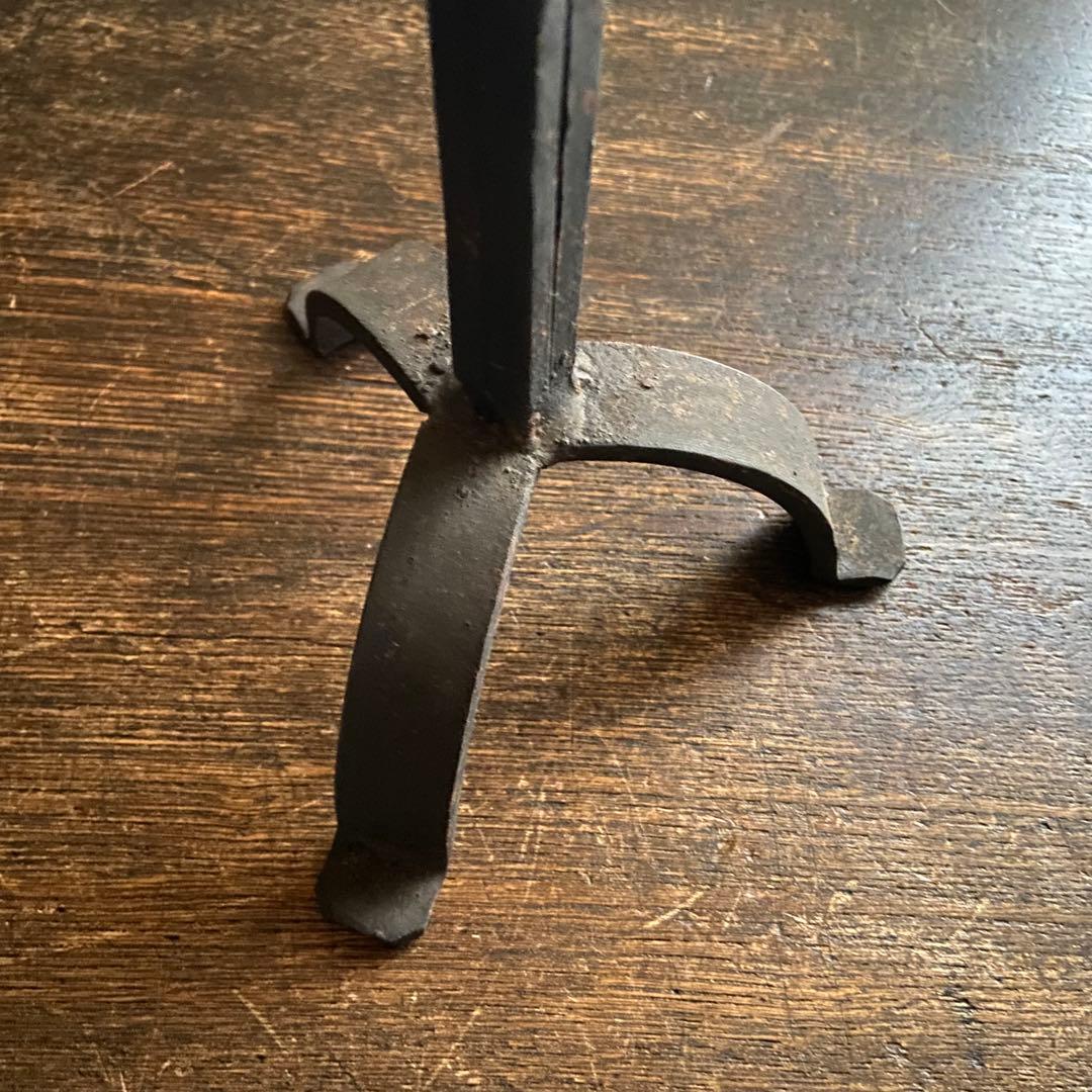 アンティーク　アイアン　蝋燭立て　ロウソク立て　ビンテージ　2本セット