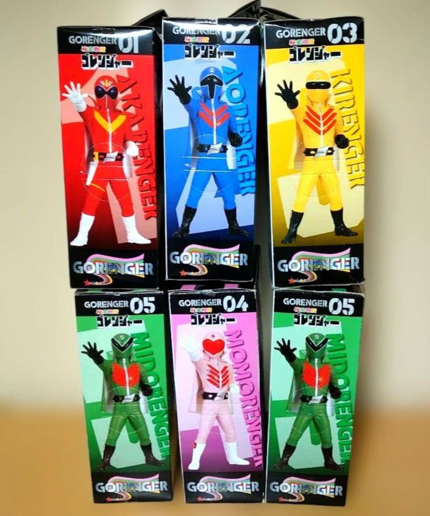 秘密戦隊ゴレンジャー DX 組立式 ソフビ フィギュア