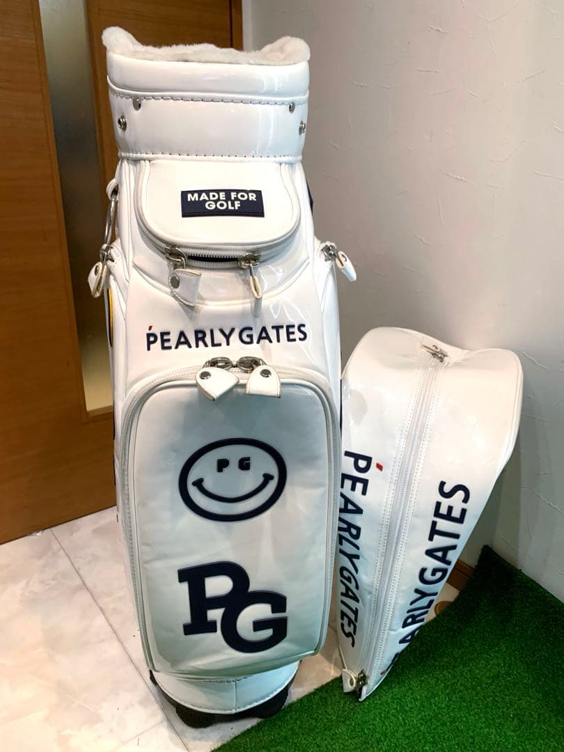 希少　完売　パーリーゲイツ　エナメル　キャディバッグ　メンズ　レディース