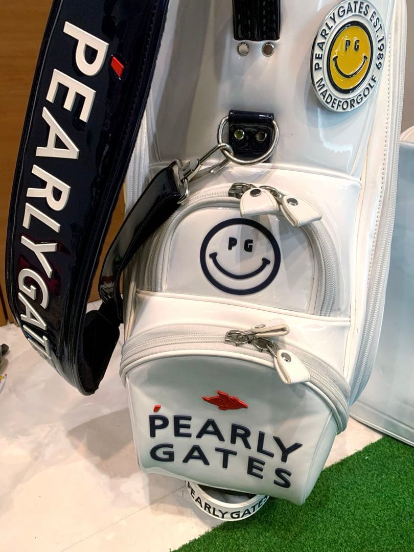 希少　完売　パーリーゲイツ　エナメル　キャディバッグ　メンズ　レディース