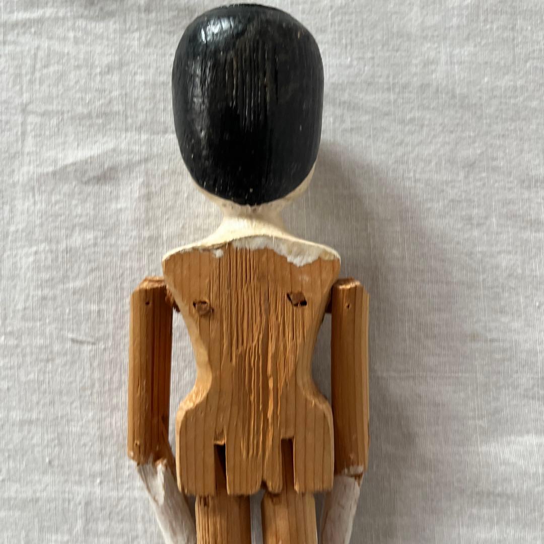 アンティーク　ペグドール　ウッデンドール