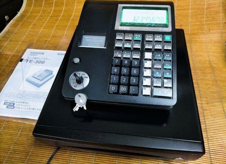 カシオレジスター　TE-300　フル設定無料　 送料無料人気機種　003951