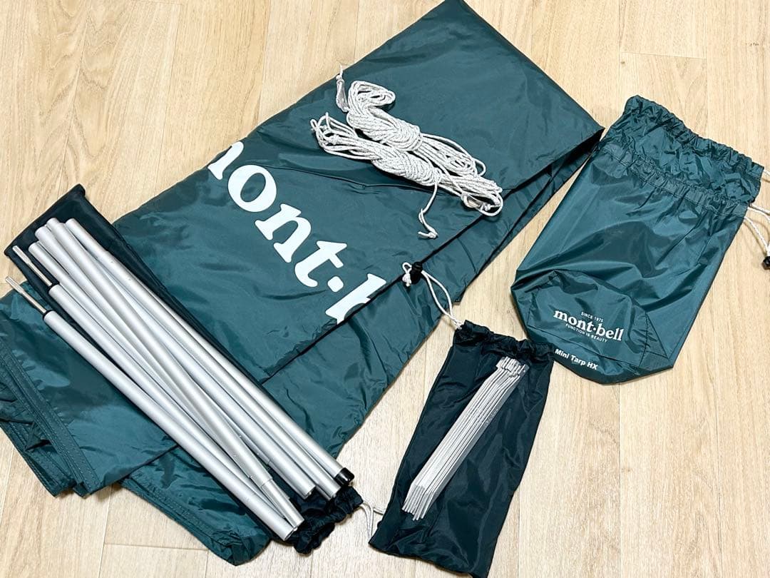 【未使用】モンベル ミニタープ HX アルミミニタープポール mont-bell