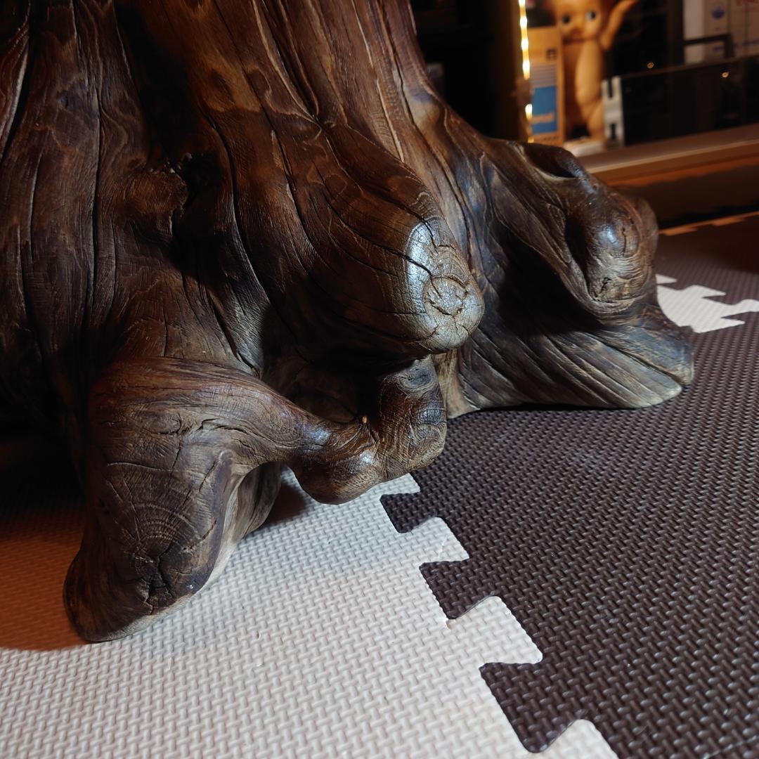 切り株・根っ子　切り出しスツール　椅子　昭和初期〜中期　天然木