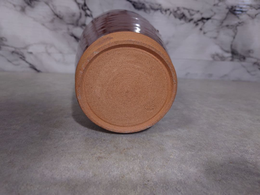 水指　『加藤春永造』『高取釉』『一重口水指』茶道具