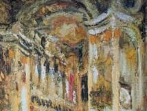 【真作】絵画　油彩8号　ヴィースの教会　ドイツ世界遺産を描く一作　W102