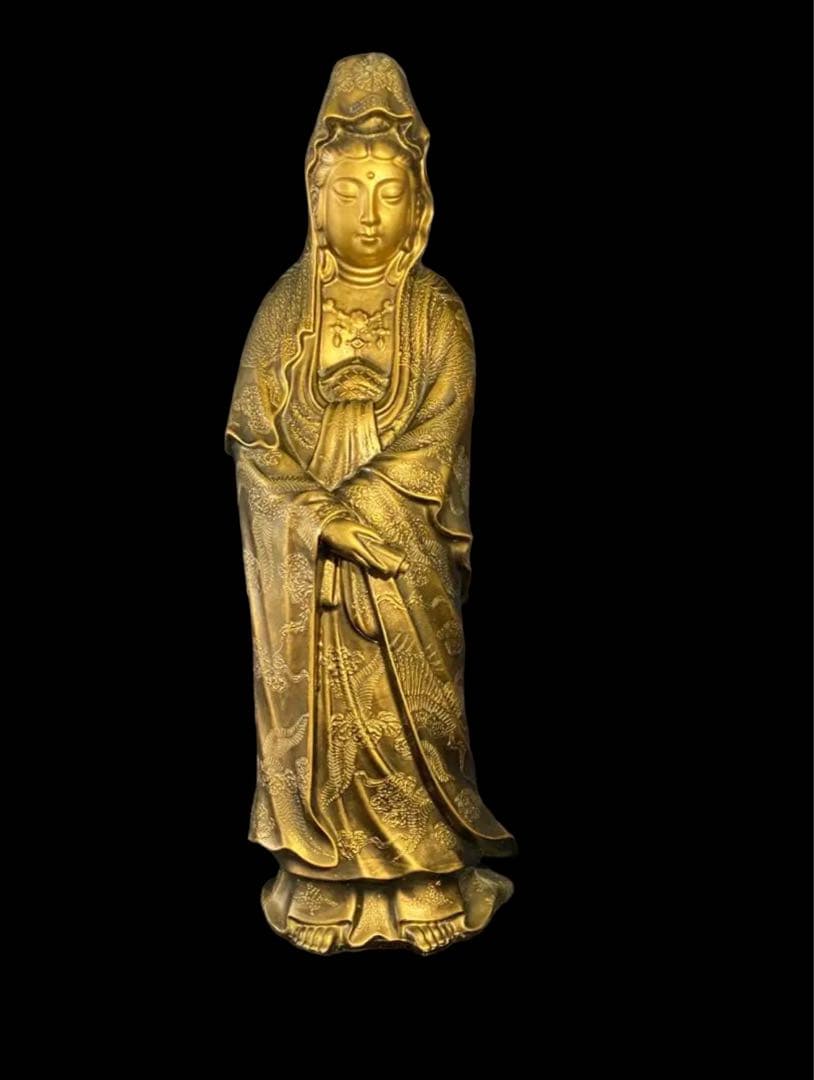 観音様　置物　アンティーク　レトロ　骨董