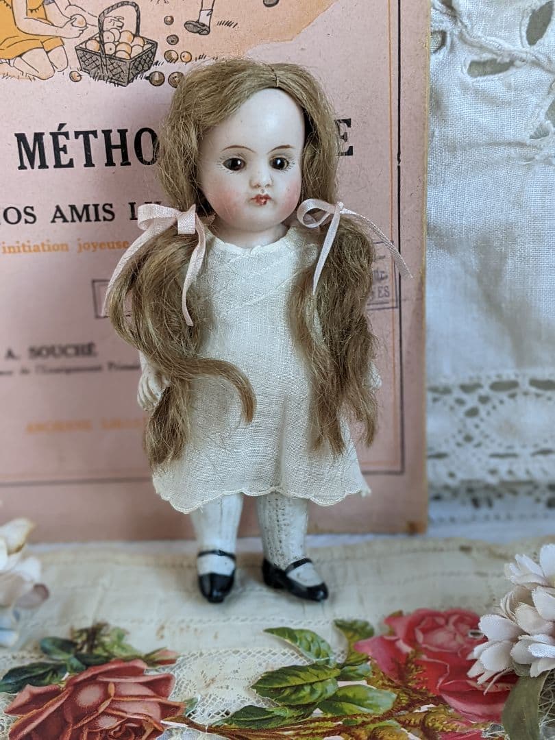 【s】アンティークビスクドール　ミニョネット　ケストナー150 　２体セット