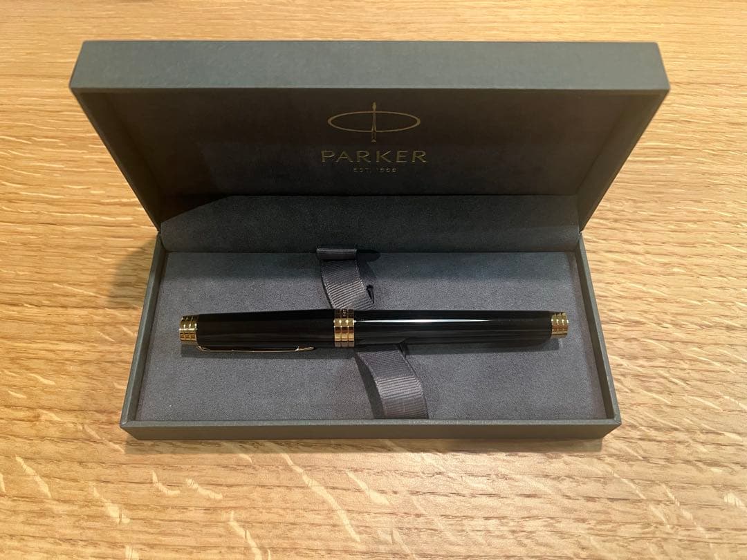 【未使用】Parker 万年筆 プリミエ　ブラックラックGT FP M 18k