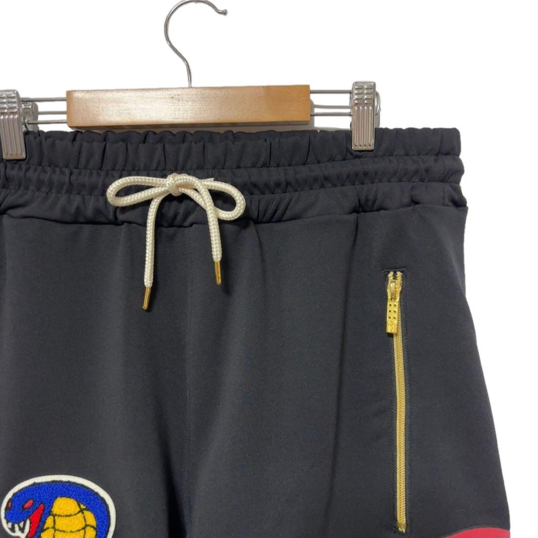 新品 ラッセルノ ゴルフ コブラ ワッペン ショートパンツ ブラック L 5