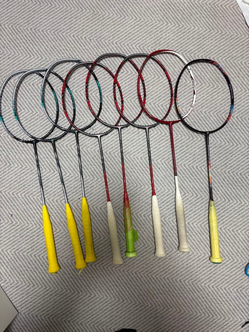 ジャンク品　バドミントンラケット8本