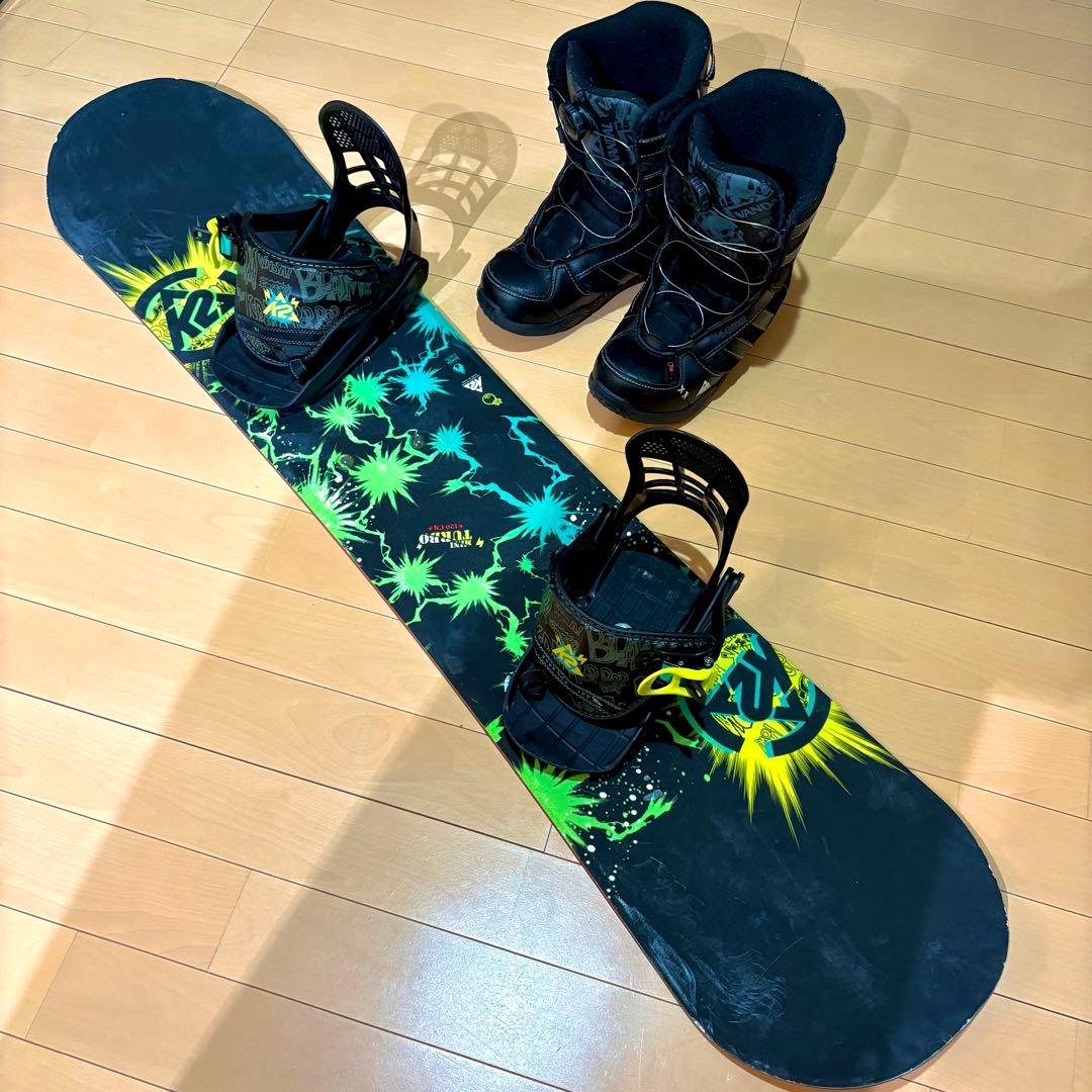 K2 MINI TURBO スノーボードセット　120cm 22cm