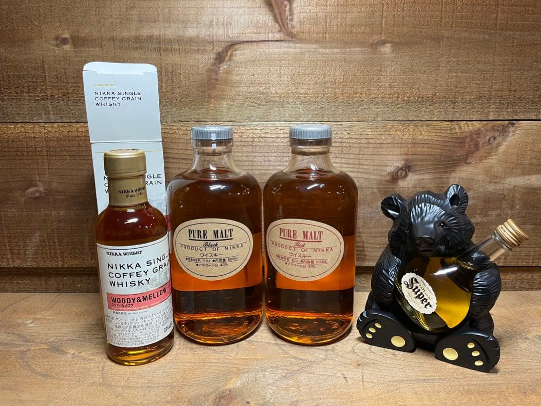 ニッカウイスキー(置物含む) 4点セット