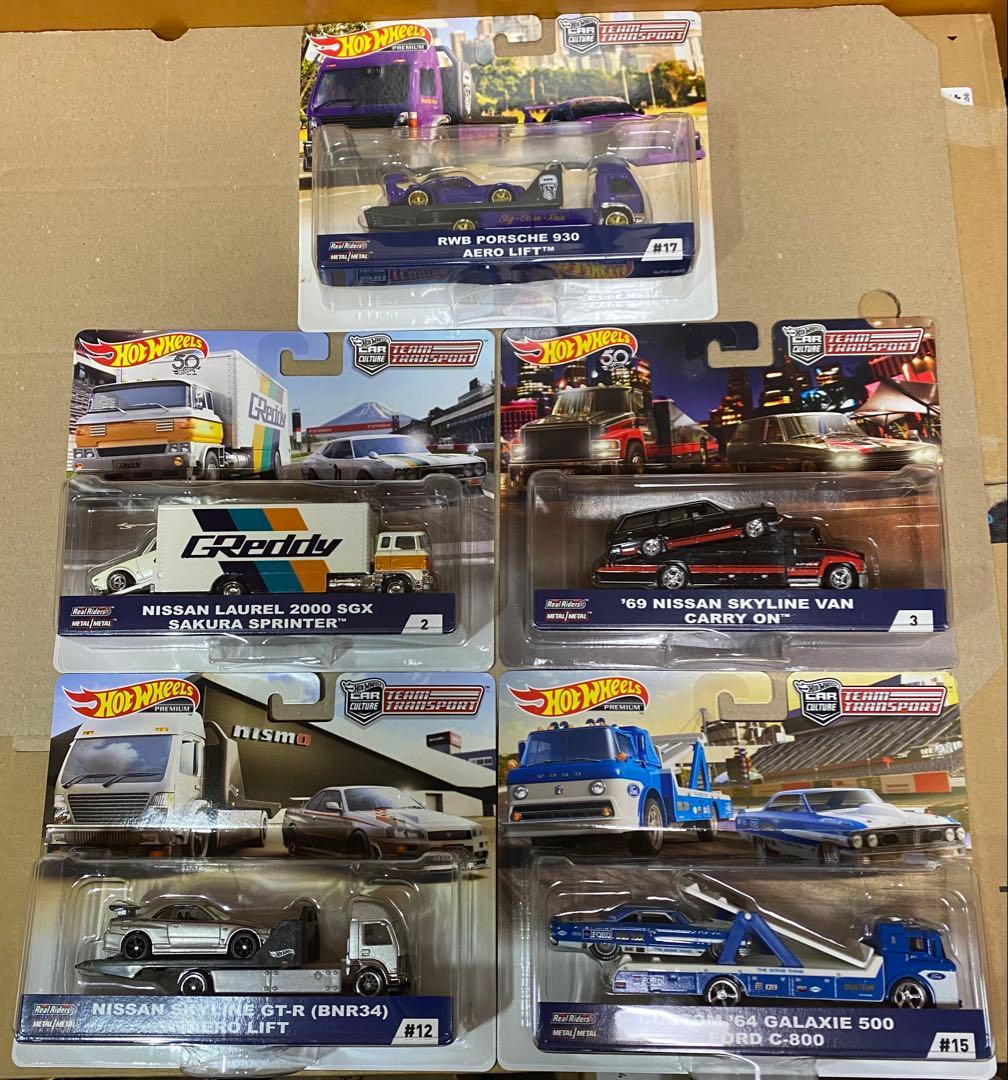 新品未開封　ホットウィール　チームトランスポート　５個セット