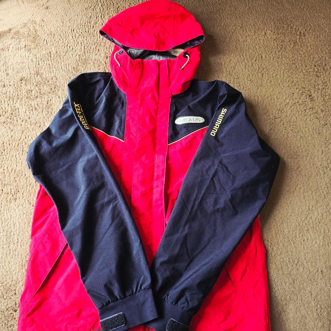 【極美品】シマノ 上下セットGORE-TEX コンビネーションレイン　Lサイズ