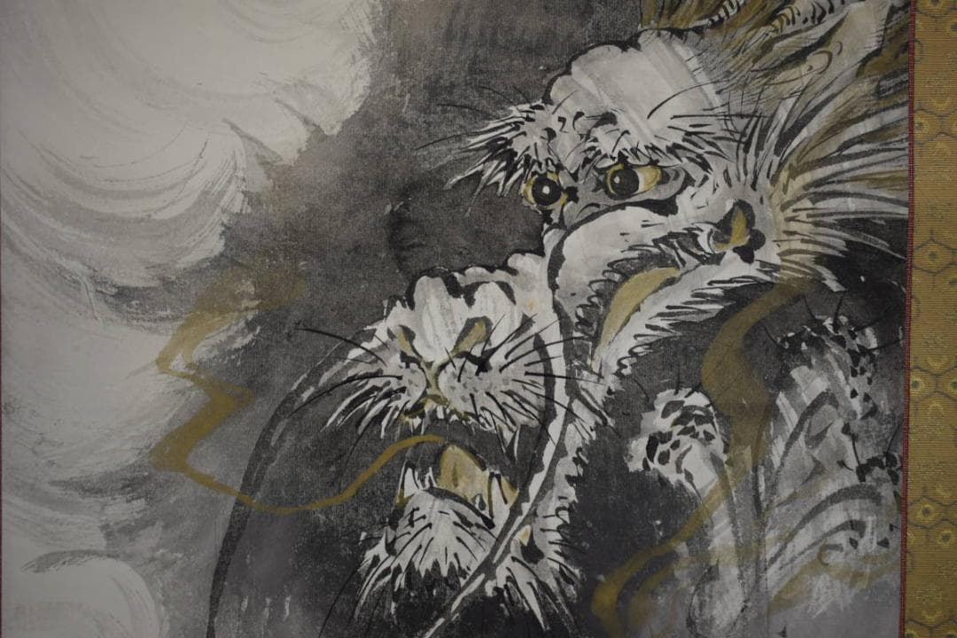 不詳/作者不詳/雲龍図/布袋屋掛軸HJ-256