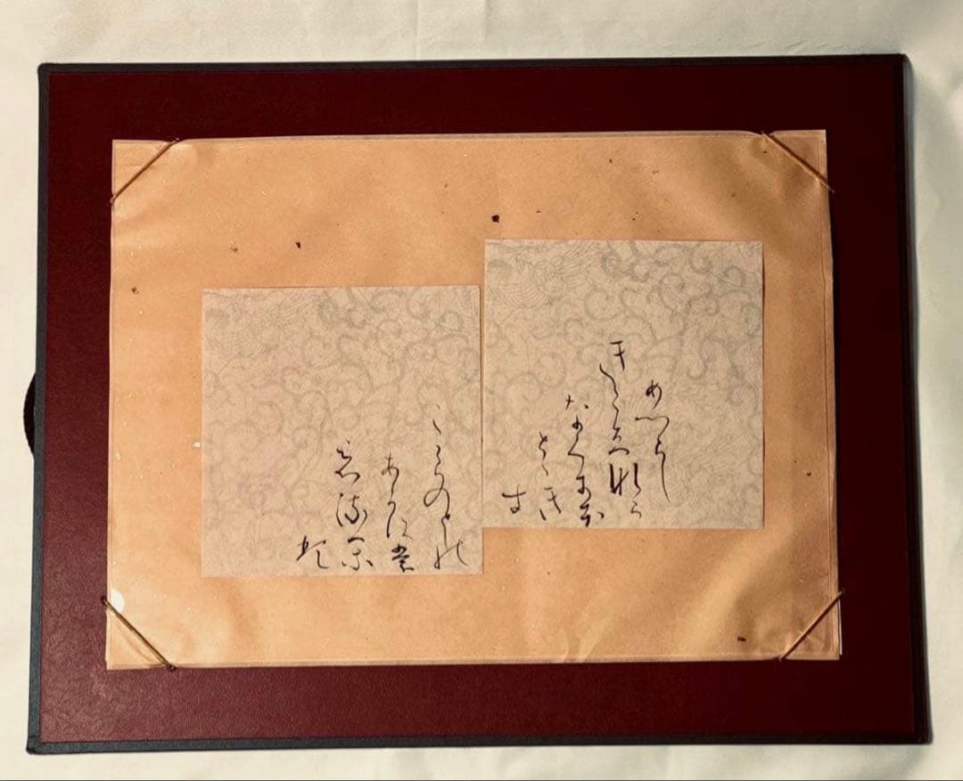 小野道風の和歌臨書手書き和歌 色紙 作品直筆毛筆肉筆一点物レア