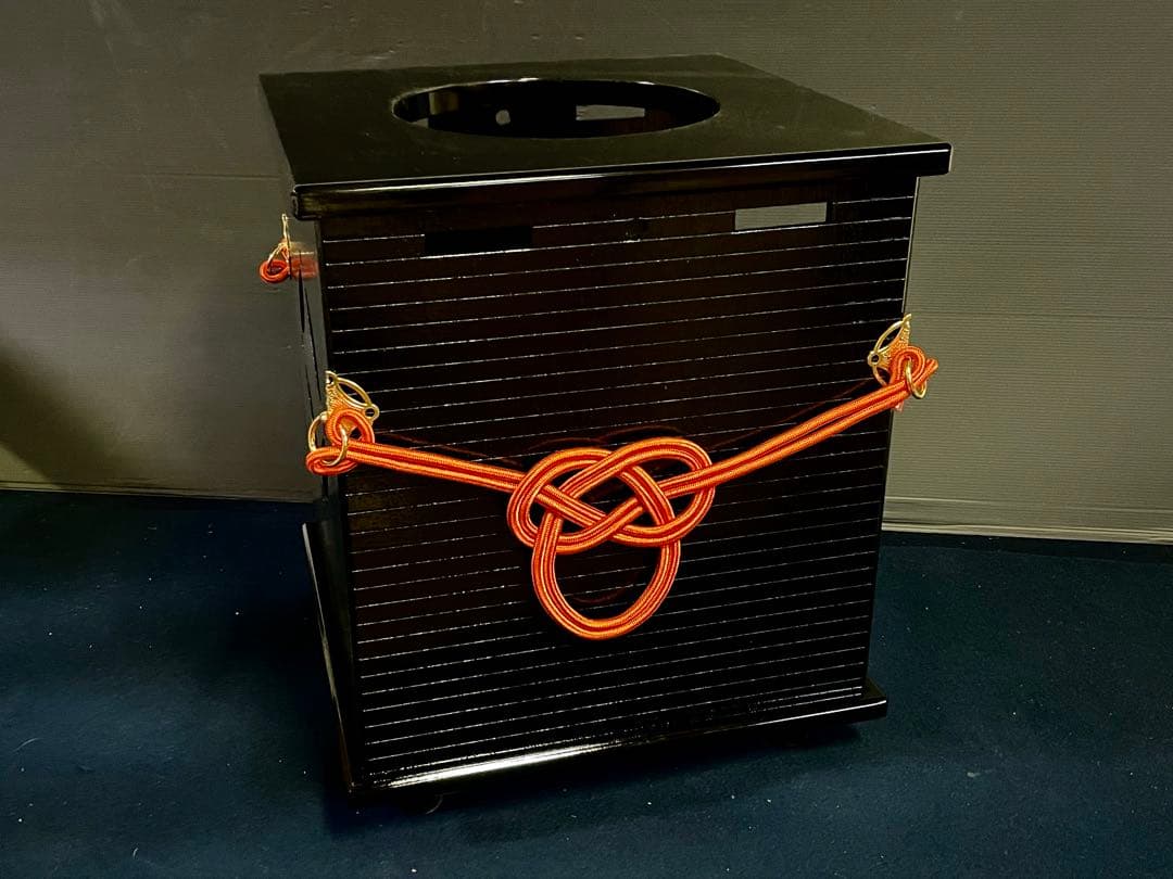 【未使用 美品】「母」 立礼 御園棚 炉落とし側のみ 組立式 紙箱(あ⑤)