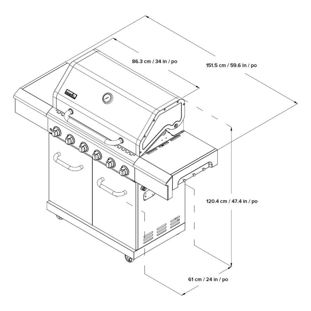 Nexgrill Deluxe バーベキューコンロ