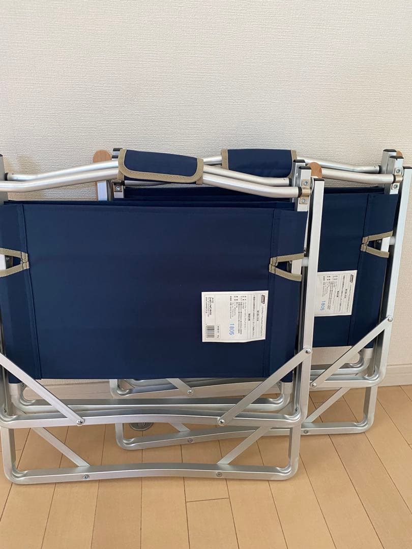Coleman コンパクトフォールディングチェア　2脚セット ネイビー