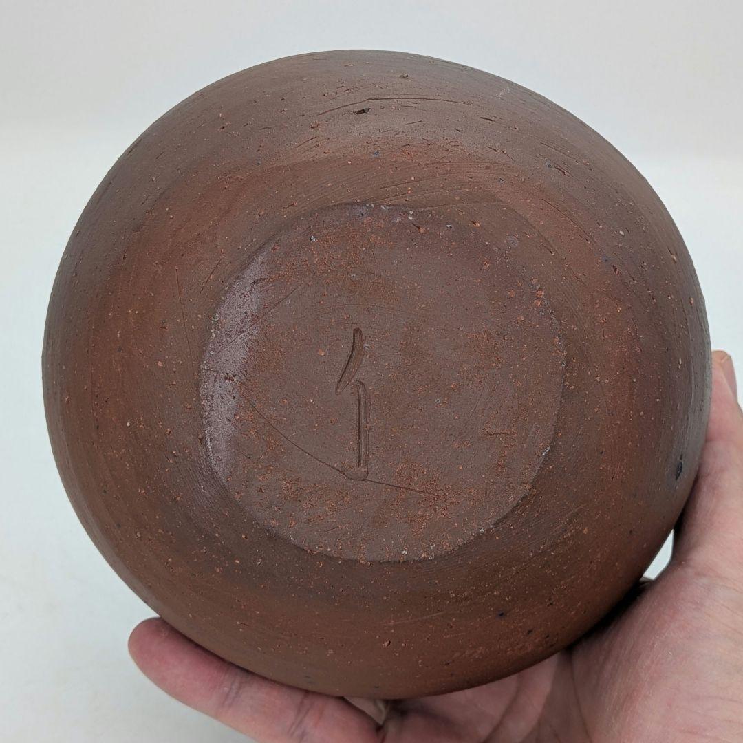 岡山県重要無形文化財 伊勢崎満 備前焼 耳付扁壺花生 共箱 花器 フラワーベース