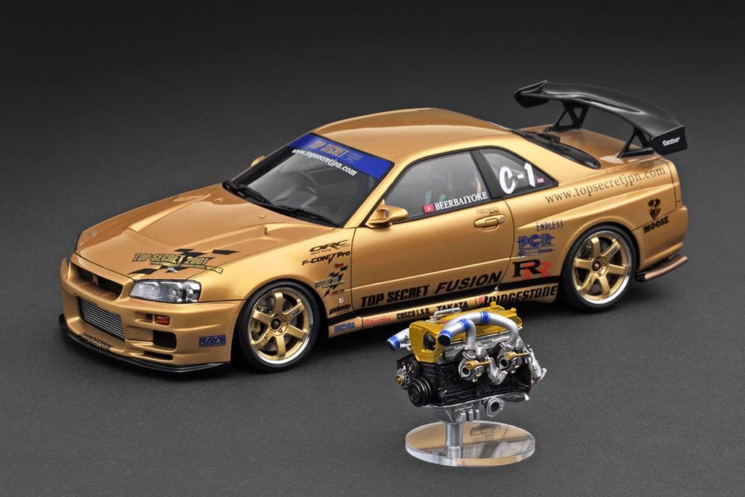 ミニカー IG3799 1/18 TOP SECRET 34GT-R (BNR34)
