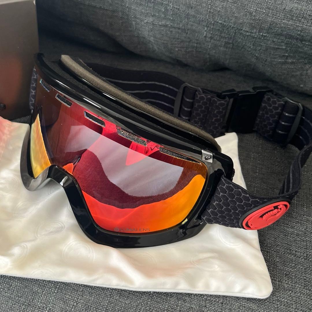 美品 DRAGON ドラゴン ルーマレンズ ミラー スノーゴーグル