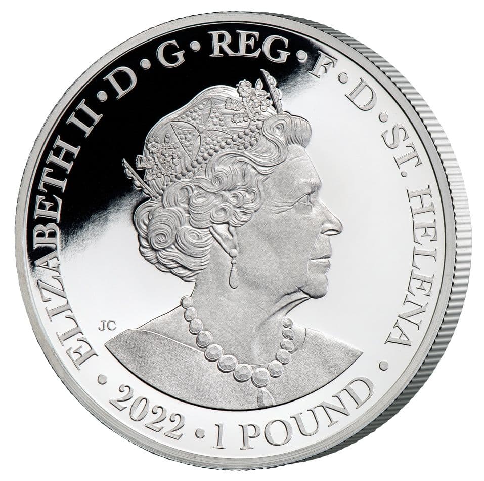 【残り1枚】2022年 セントヘレナ フェアリークイーン 1オンス銀貨 PF69