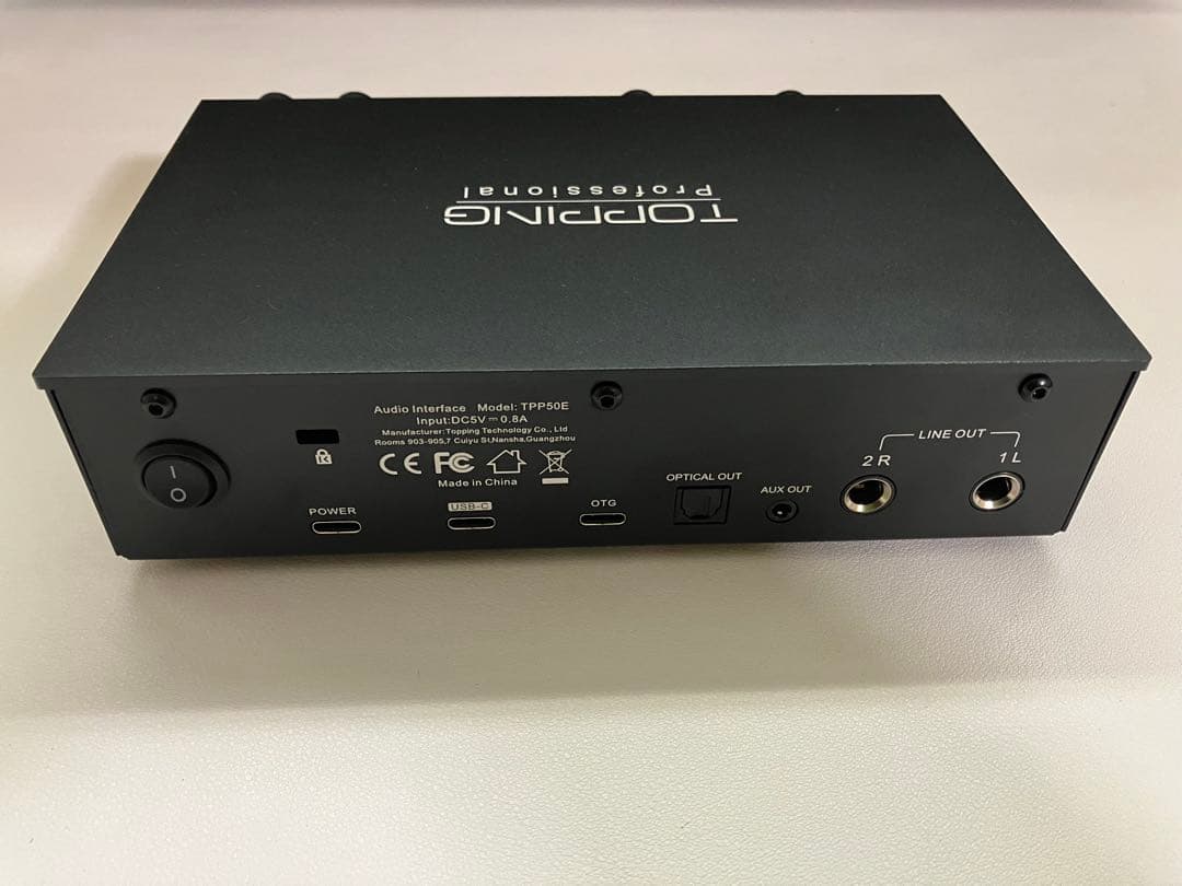 【土日限定値下げ！】Topping E2x2 OTGオーディオインターフェイス